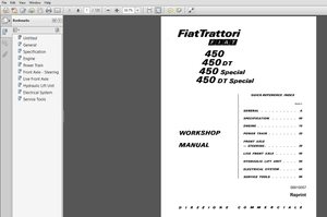 New Holland Fiattrattori 450/DT/Special/DT Special Service Repair Manual (06910057) New Holland