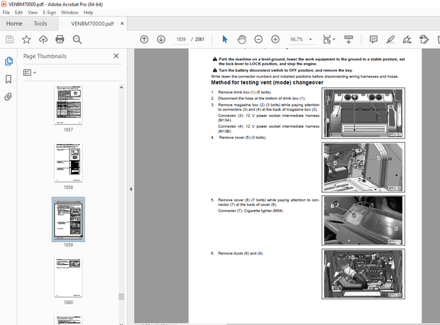 Komatsu PW180-11E0 Wheeled Excavator Repair Service  Manual VENBM70000 - PDF DOWNLOAD