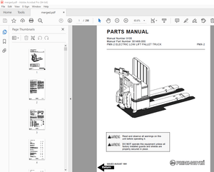 BT Prime-Mover PMX-2 Electric Low Lift Pallet Truck Parts Manual - PDF DOWNLOAD