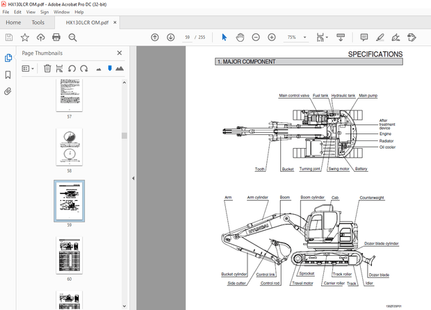 Hyundai HX130LCR Material Handler Operator’s Manual 2023 – PDF DOWNLOAD