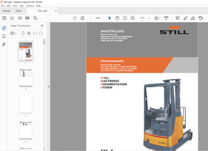 STILL STED Forklift FM I Reach mast stacker Spare Parts List Manual – PDF DOWNLOAD