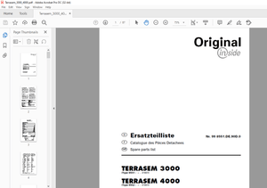 Pottinger Tractor TERRASEM 3000 TERRASEM 4000 Spare Parts Manual – PDF DOWNLOAD