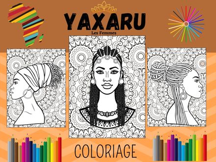 Livre  de coloriage « Yaxaru » les femmes soninkés Format PDF