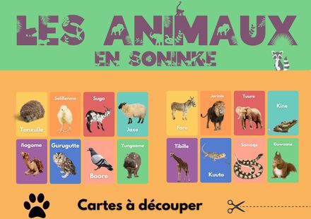  « Fonmuumu » Les Animaux   au Format PDF à découper