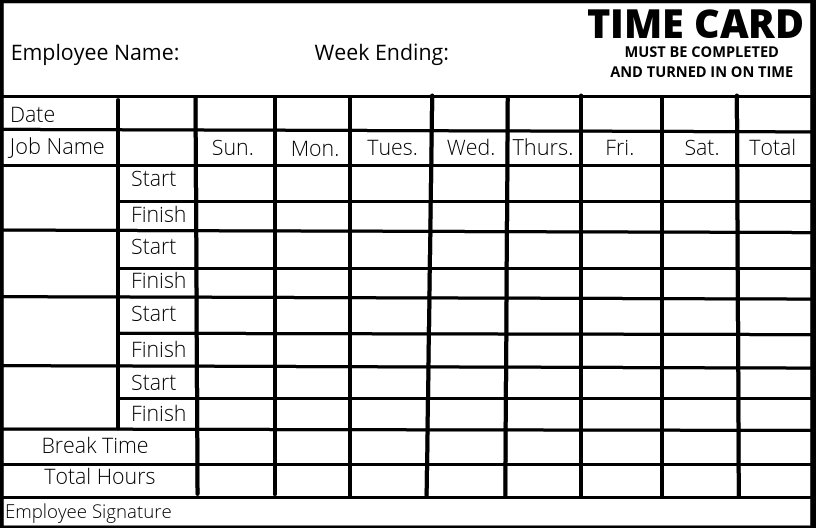 Construction Digital Daily Timecard Subscription