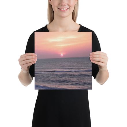 12x12 Canvas print-Outer Banks Sunrise