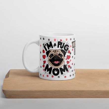 Pet Moms - Pug - 11 oz Mug + eBook