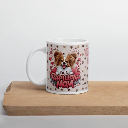 Pet Moms - Papillon - 11 oz Mug + eBook