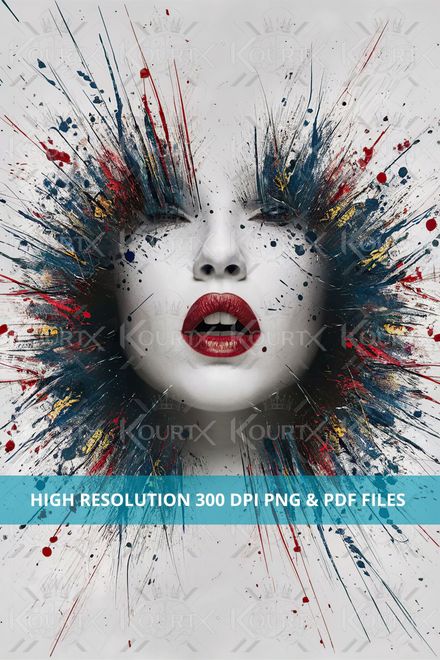 Digital File - Printable Wall Art - Explosive Beauty