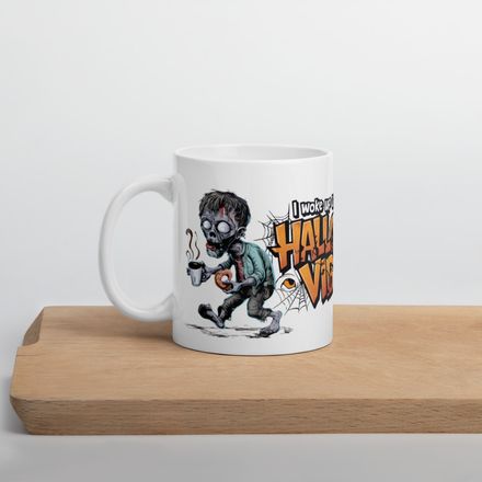 I Woke Up Like This - Halloween Vibes - 11 oz White Mug + eBook