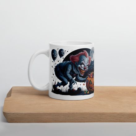 Trick Or Treat Clown - 11 oz White Mug + eBook