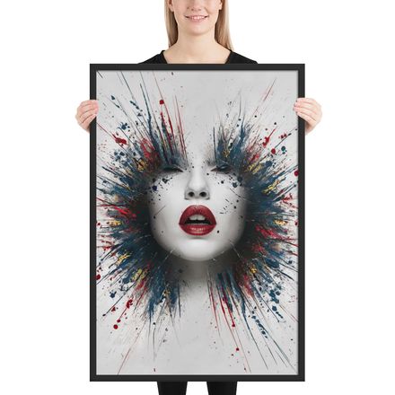 Explosive Beauty - Framed Poster - 36x24 (in)