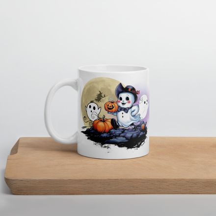 Too Cute To Spook - 11 oz White Mug + eBook