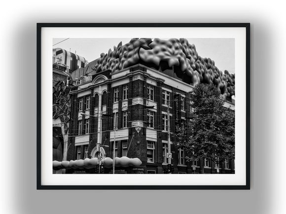RMIT University Building 16 Architecture in Melbourne Black and White Photo Digital Download