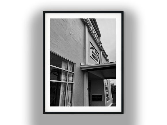 Exterior Entrance of Light House Cinema Petone Black And White Photo Digital Download
