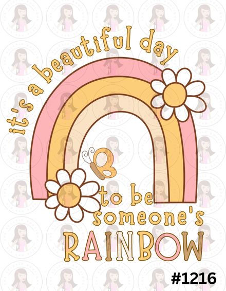 Digital Design Beautiful Day Rainbow #1216