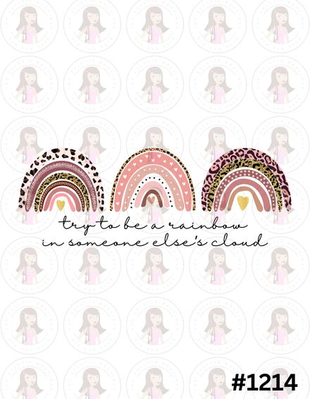 Digital Design Be A Rainbow #1214