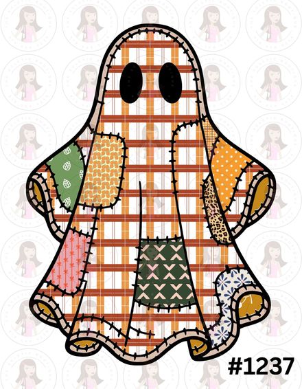 Digital Design Patchwork Ghost Plaid #1237