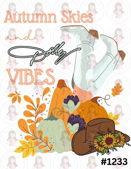 Digital Design Dolly Autumn Skies Vibes #1233