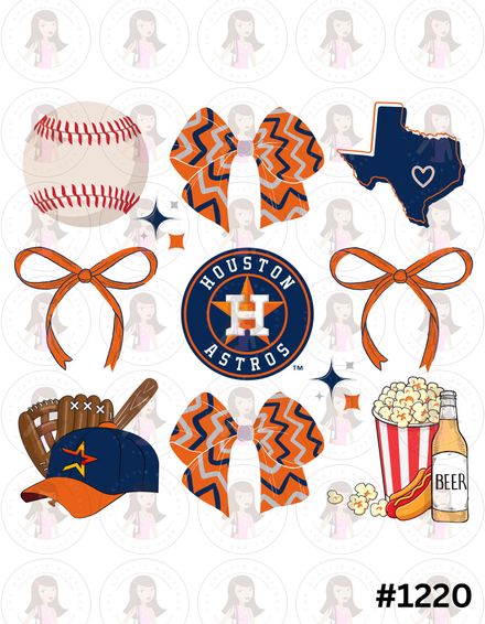 Digital Design Astros Baseball Collage #1220