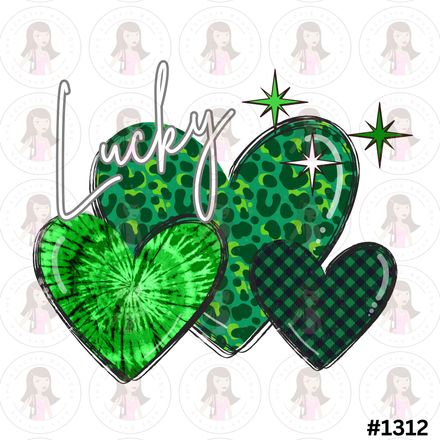 Digital Design Lucky Hearts #1312