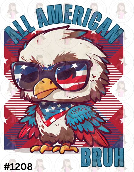 Digital Design All American Eagle Bruh #1208