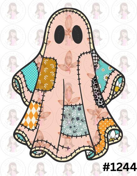 Digital Design Patchwork Ghost #1244