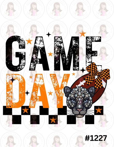 Digital Design Game Day Football Panthers #1227