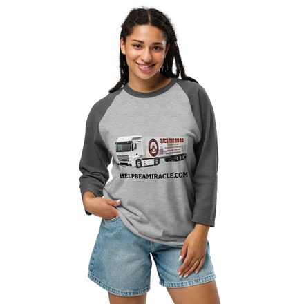 Pack the Big Rig Unisex 3/4 Sleeve Raglan Baseball Tee