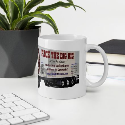 Pack the Big Rig White Glossy Mug