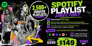 SALE Spotify Playlist Directory + Streaming Staff Directory BOGO