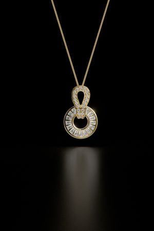 Baguette Pendant-Necklace - SAL Jewelry Pendant 018