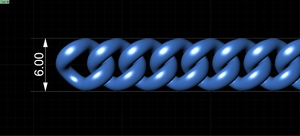 6mm Wide - Solid Cuban Chain 3D print model