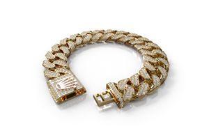 SAL Jewelry FULL LOCK BOX 18.8mm Wide SOLID CUBAN Link Chain - 3D print model