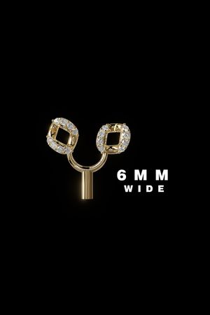 Luxury Diamond 6mm Cuban Chain Link Connector – 3D Jewelry Design STL File