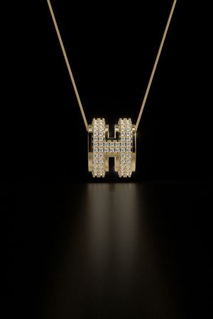 &quot;H&quot; Pendant-Necklace - SAL Jewelry Pendant 009