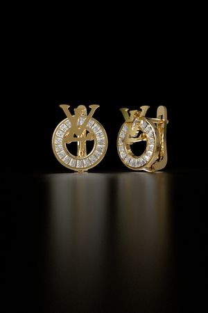 Hoop Earrings 3D Model – Luxury Minimalist Jewelry CAD File 009