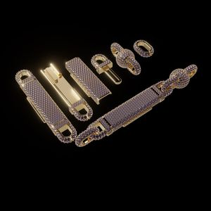 Fully Iced-Out Bead Chain 12mm – High-End Chain Link STL Design