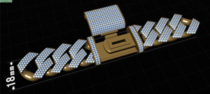 18mm Wide Link Chain - FULL LOCK BOX CUBAN - SOLID