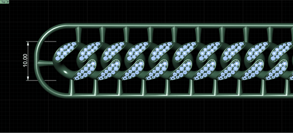 10mm Wide CUBAN Link Chain - SOLID FOR BRACELETS OR NECKLACE