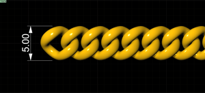 5mm Wide - Solid Cuban Chain 3D print model
