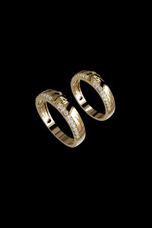 Couple Rings 3D Model 005 for Jewelry Casting  | STL File for 3D Printing