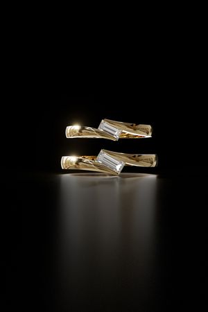 Couple Rings 3D Model 003 for Jewelry Casting  | STL File for 3D Printing