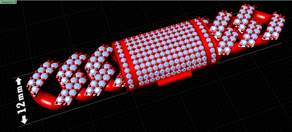 12mm Wide Link Chain - FULL LOCK BOX CUBAN - SOLID