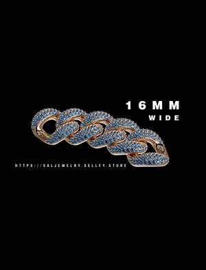 16mm Luxury Diamond Cuban Link STL File – Gold Chain 3D Jewelry Model for Printing &amp; Casting