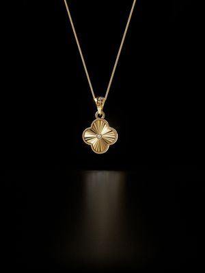 4 leaf clover Pendant-FREE 3dmodel jewelry for printing