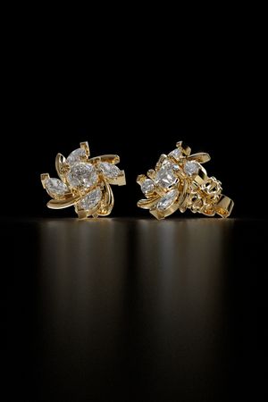 SAL Jewelry 008 Stud Earrings - 3D print model