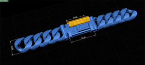 12mm Wide SOLID CUBAN Link Chain Bracelet - Full Lock Box