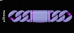 20mm Wide FULL LOCK BOX CUBAN Link Chain - SOLID