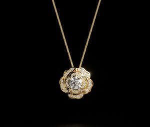 Rose Flower Pendant-Necklace - SAL Jewelry Pendant 013